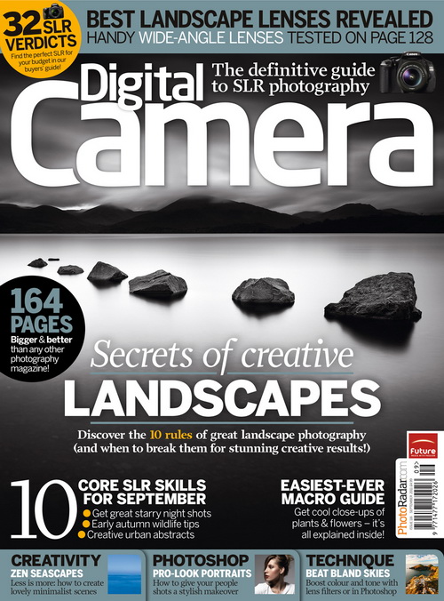 Couverture du magazine anglais Digital Camera - Septembre 2011